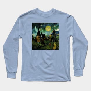 Starry Night Over Godric's Hollow Long Sleeve T-Shirt